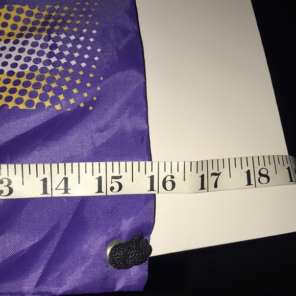 NWT NFL Vikings Drawstring Backpack - Picture 6 of 7